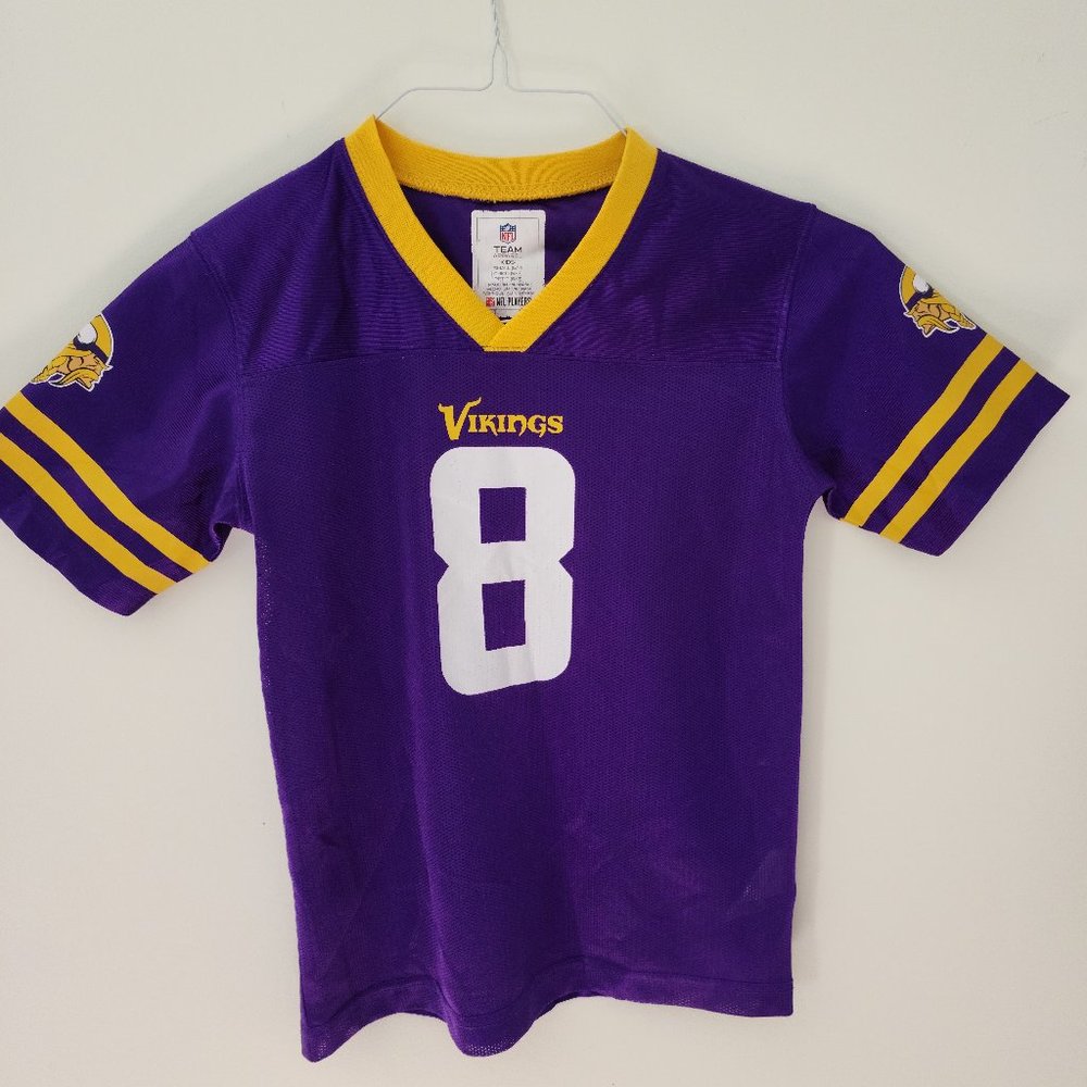 Minnesota Vikings #8 Cousins Team Apparel Youth Jersey size Small (6-7 yr)